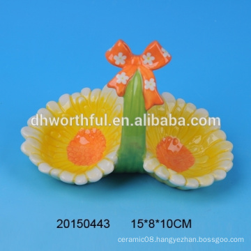 Decorative ceramic egg basket for 2015 ceramic Easter decorations